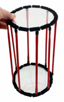 cylinder with straws