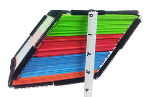 oblique cube with ruler