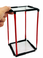 square prism with straws